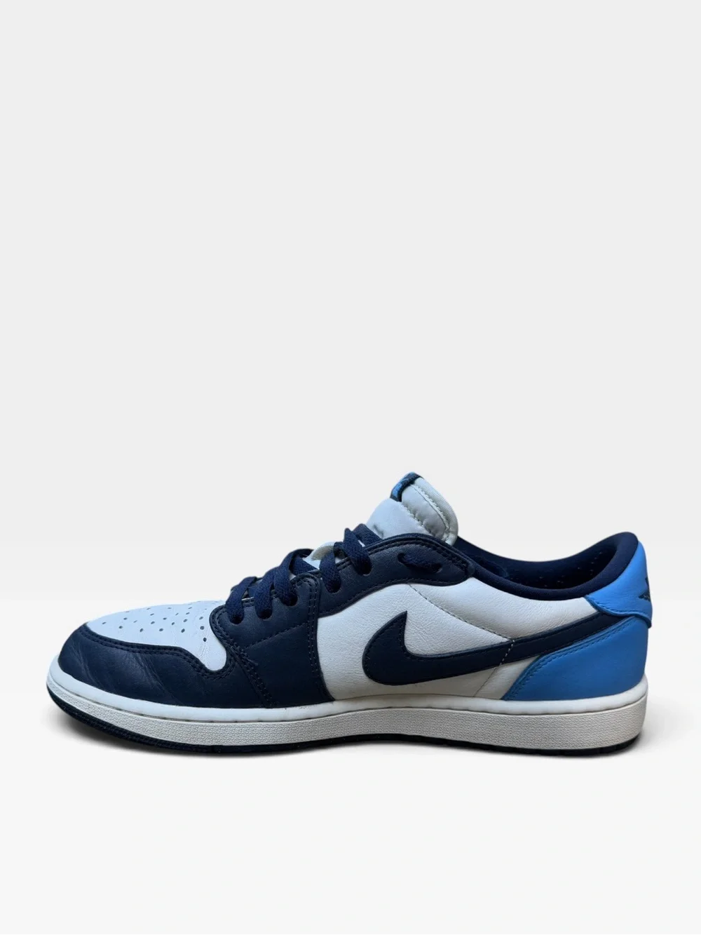 Air Jordan 1 Retro Low OG Men's Size 12 Obsidian/University Blue-Sail CZ0790 400